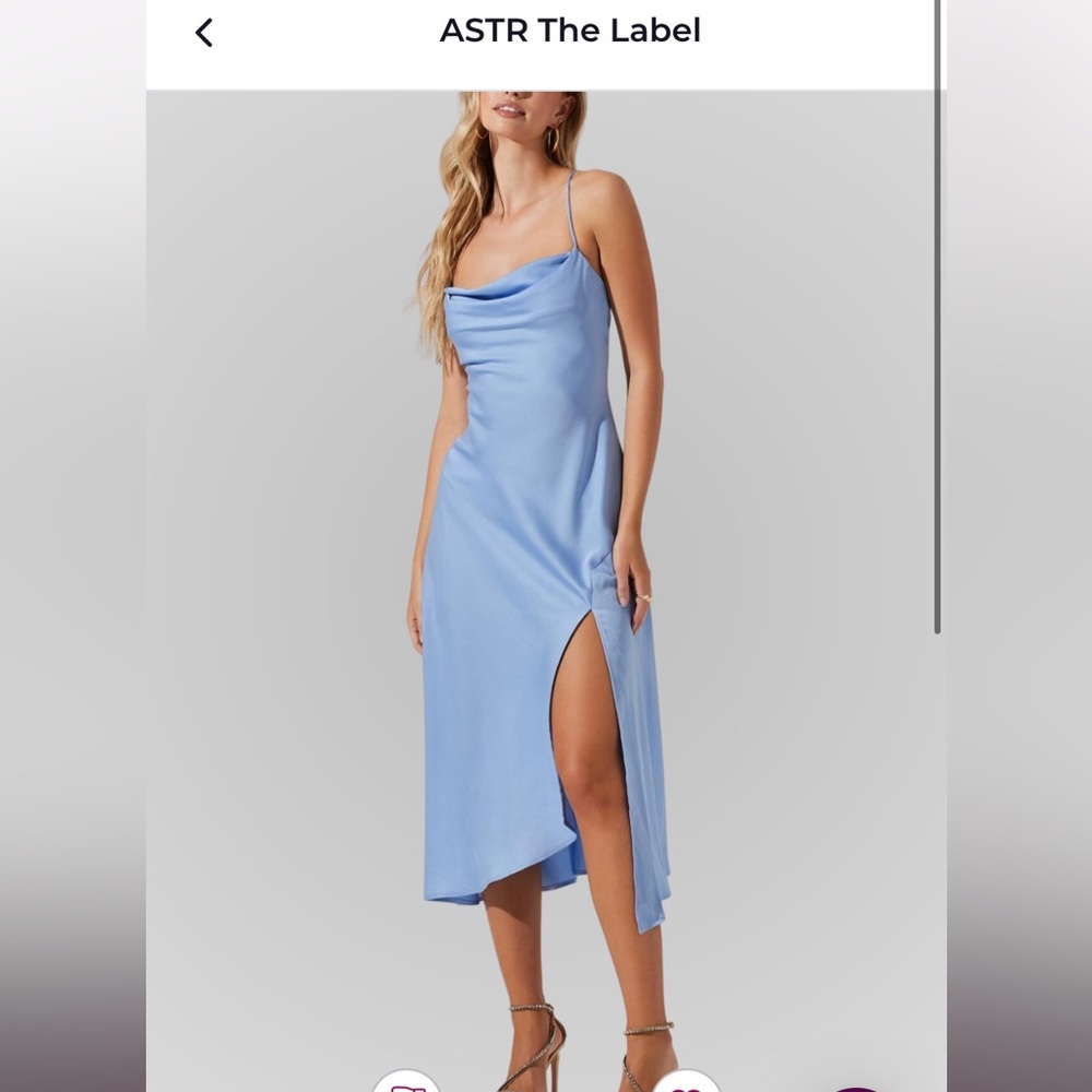 ASTR the Label Gaia dress in Baby Blue